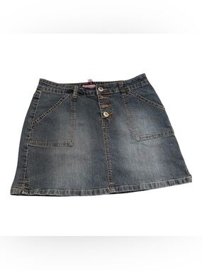 Vintage y2k Bubblegum Denim Skirt Juniors Size 7/8